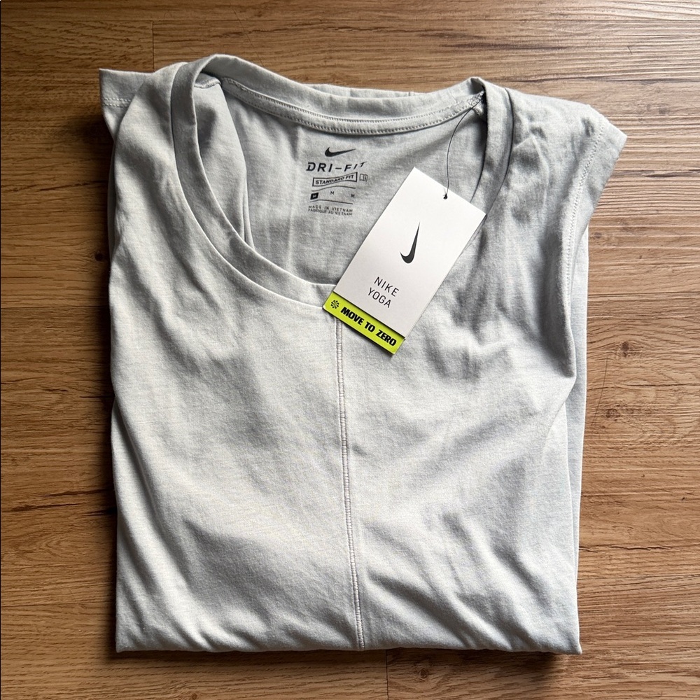 Nike Light Gray Dri-Fit Yoga Tank